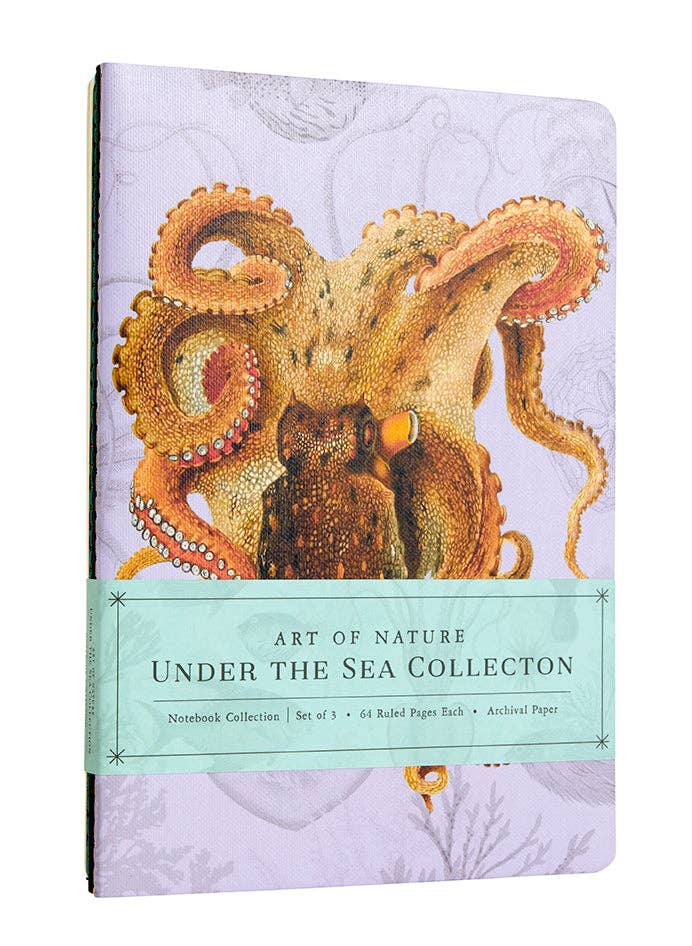 Art of Nature: Under the Sea Sewn Notebook Collection (Set of 3)