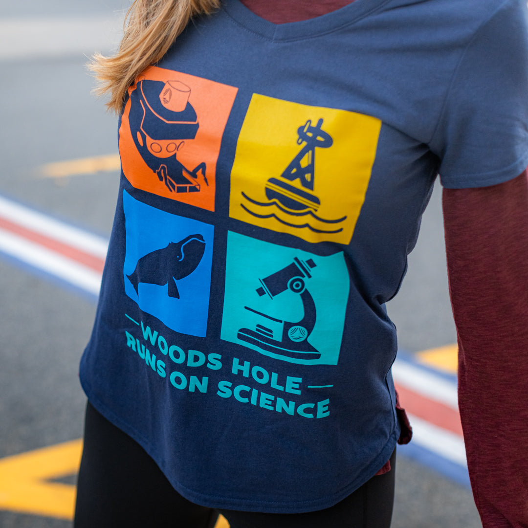 Women's Woods Hole Runs on Science T-Shirt
