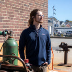 Men's WHOI Logo Half-Zip Pullover