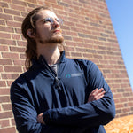 Men's WHOI Logo Half-Zip Pullover