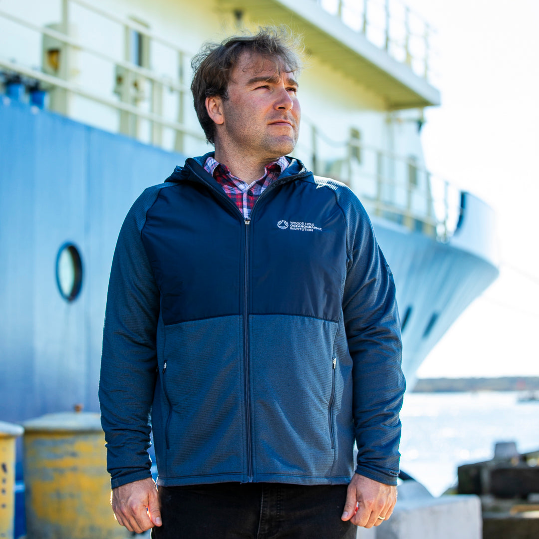 Men's WHOI Logo Peshastin Eco Fleece Jacket