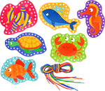 Under the Sea Lacing Cards