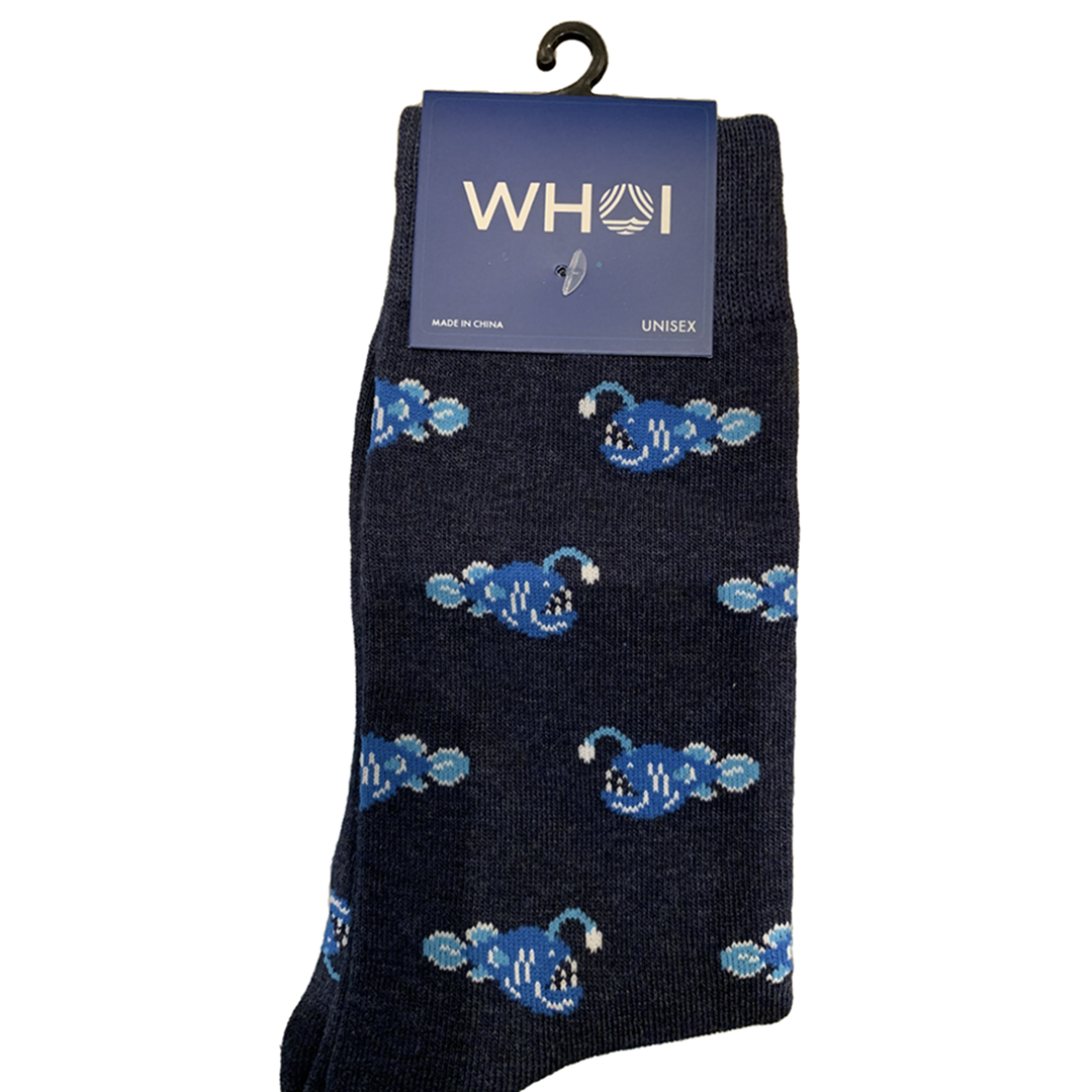 WHOI Anglerfish Socks