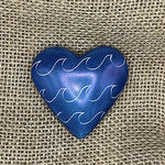Ocean Waves Soapstone Heart Keepsake