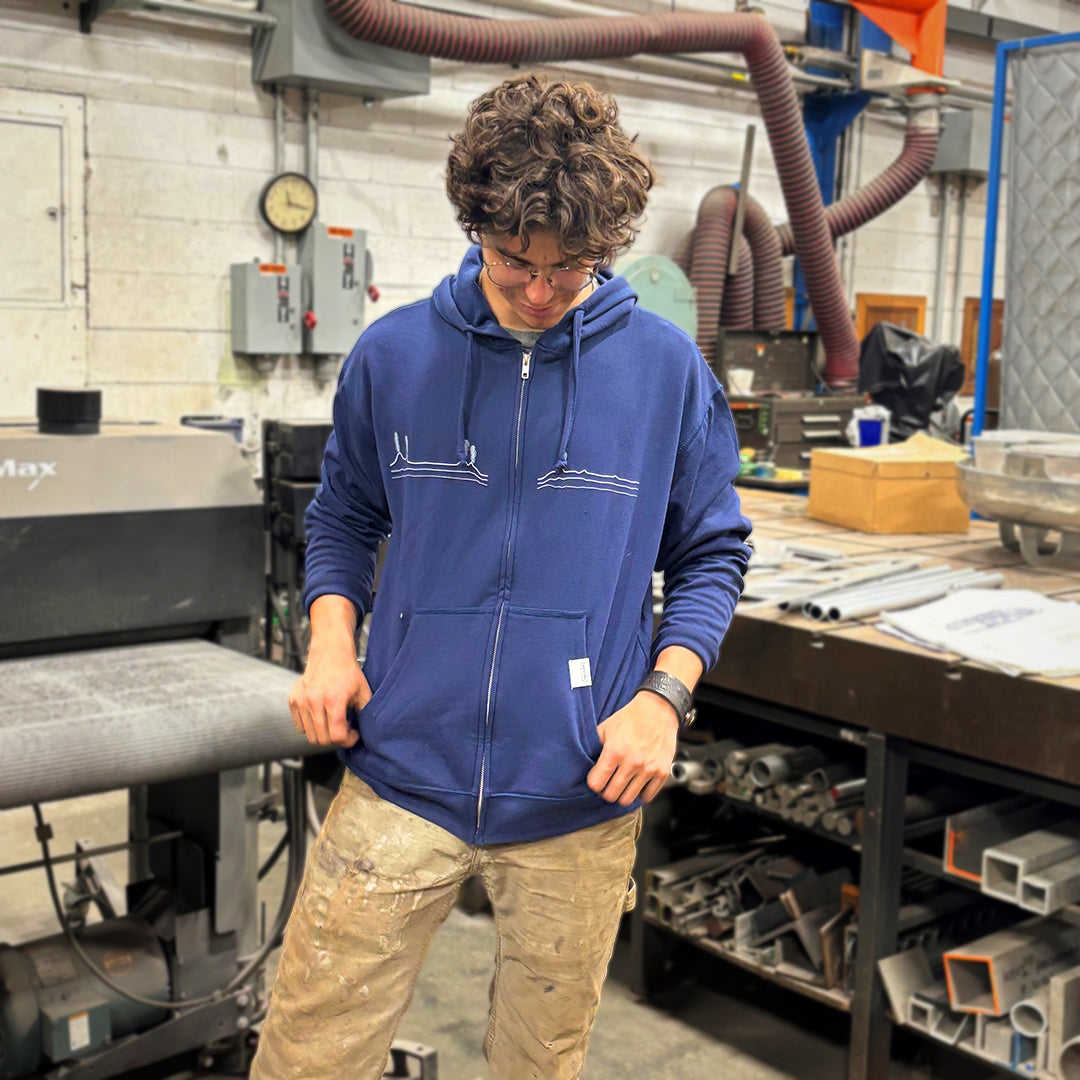 Alvin Full Zip Hooded Sweatshirt