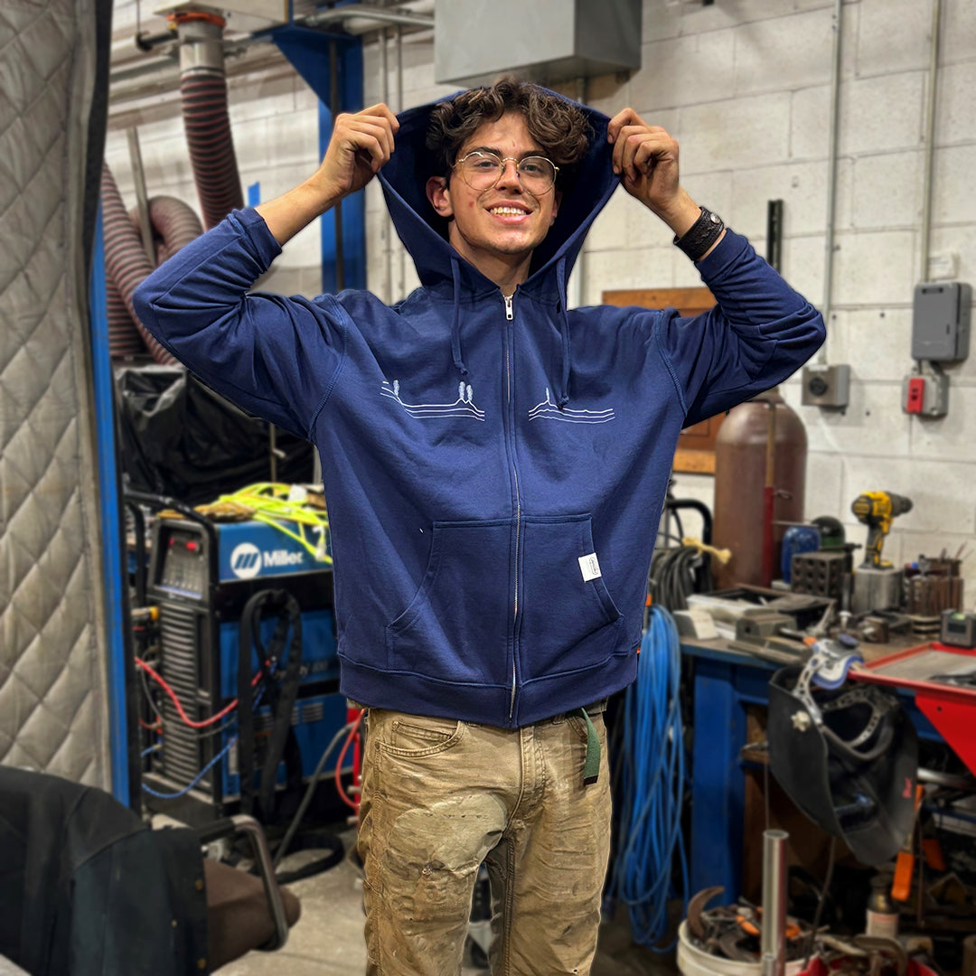 Alvin Full Zip Hooded Sweatshirt