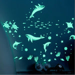 Glow-in-the-Dark Sea Animal Wall Stickers