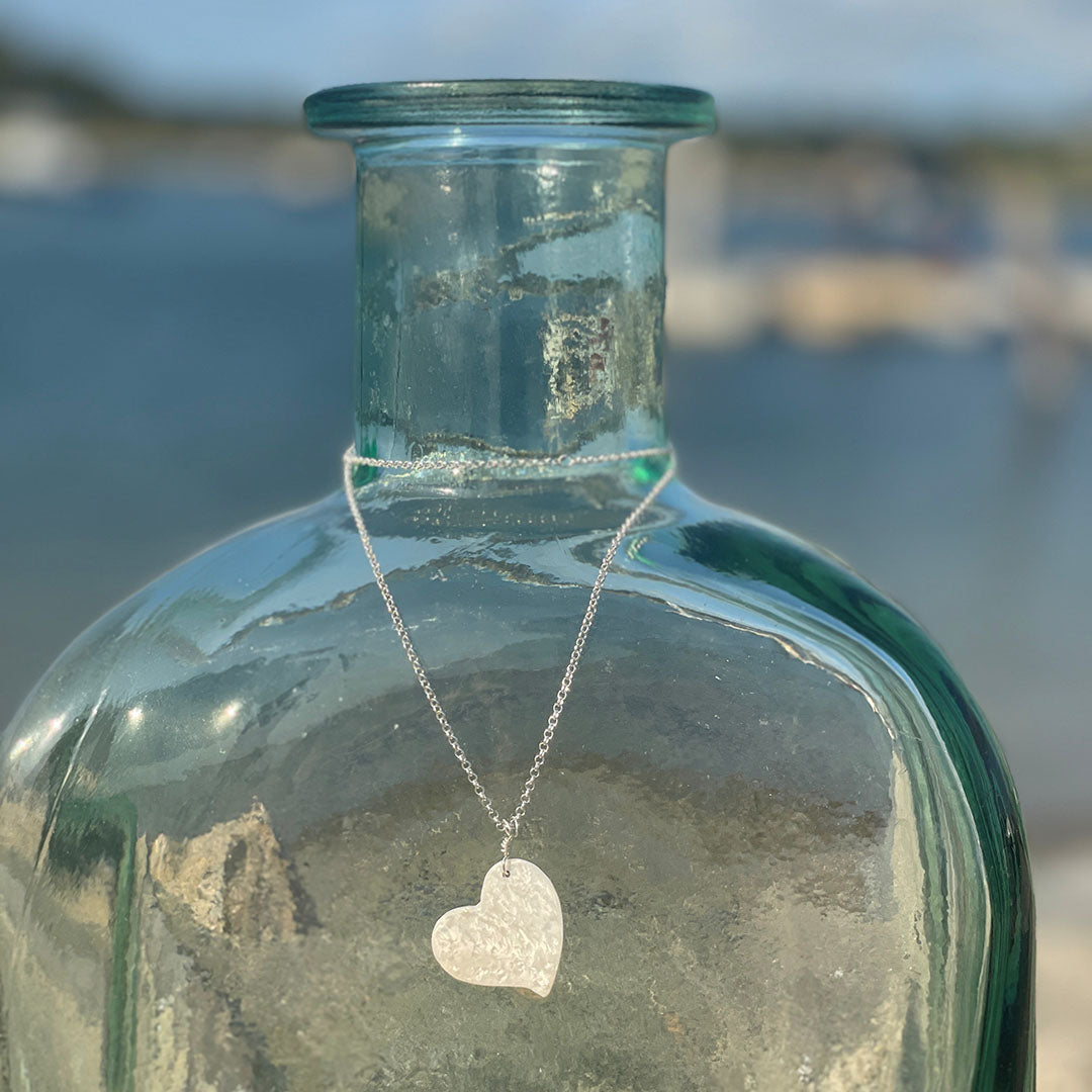 Sea Scallop Heart Necklace