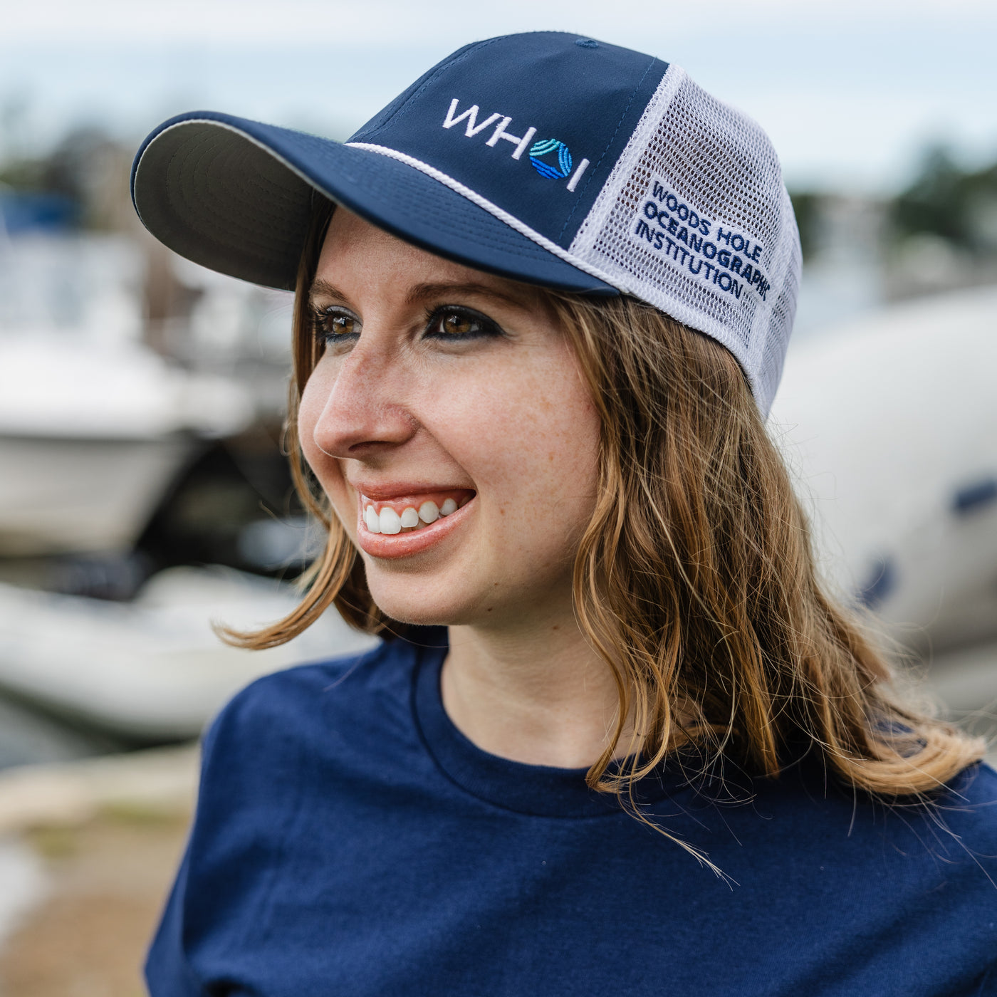 WHOI Rope Trucker Hat