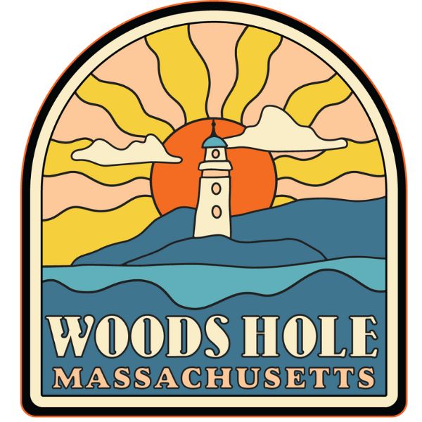 Lighthouse Woods Hole Sticker