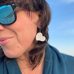 Sea Scallop Heart Earrings