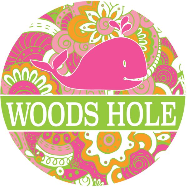 Pink Whale Woods Hole Magnet