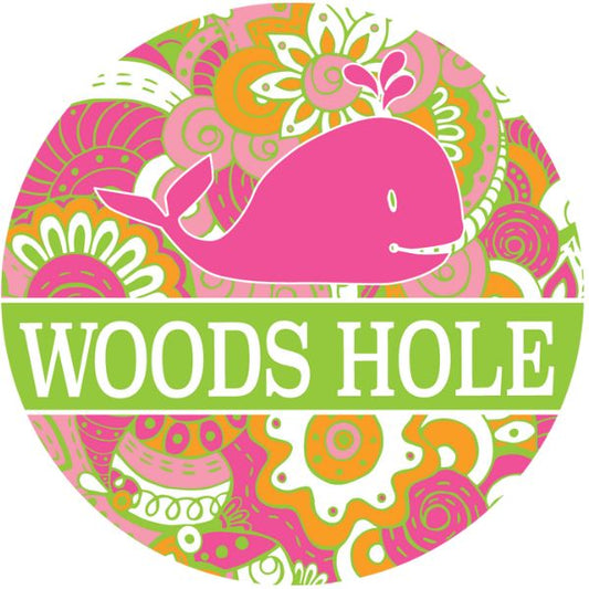 Pink Whale Woods Hole Magnet
