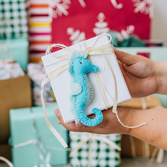 Seahorse Ornament - Felted