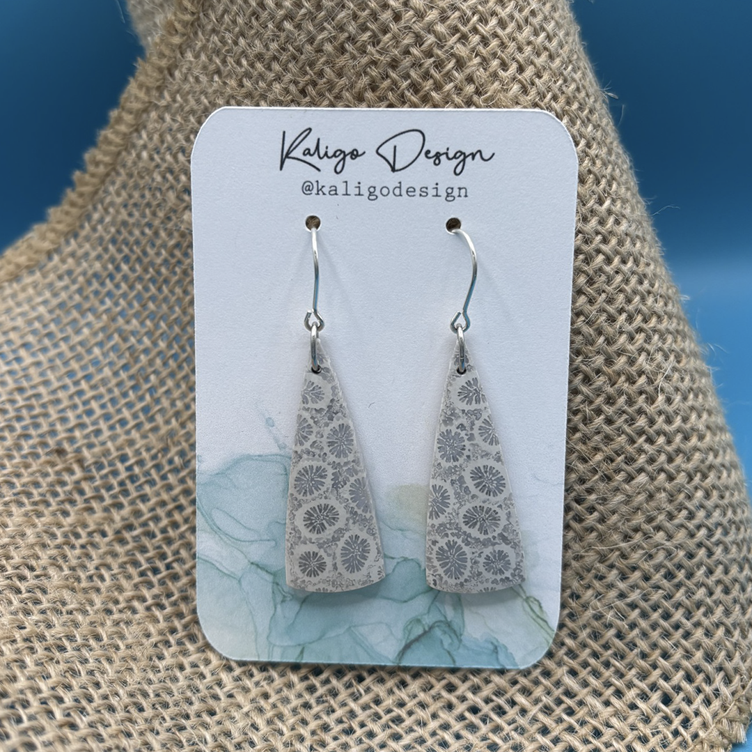 Fossilized Coral Earrings