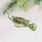Sea Turtle Ornament - Felted