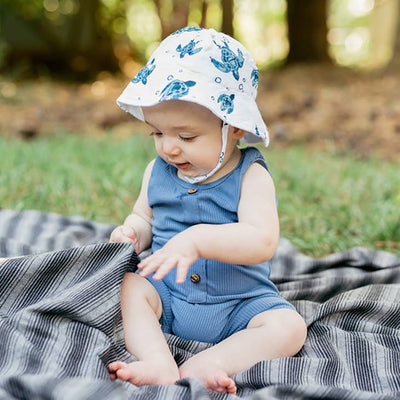 Sea Turtle Muslin Sun Hat