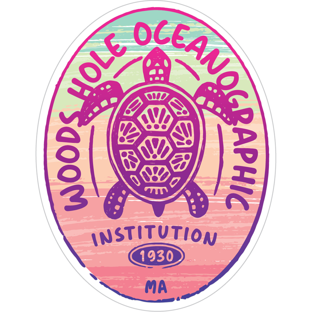 WHOI Sunset Turtle Sticker