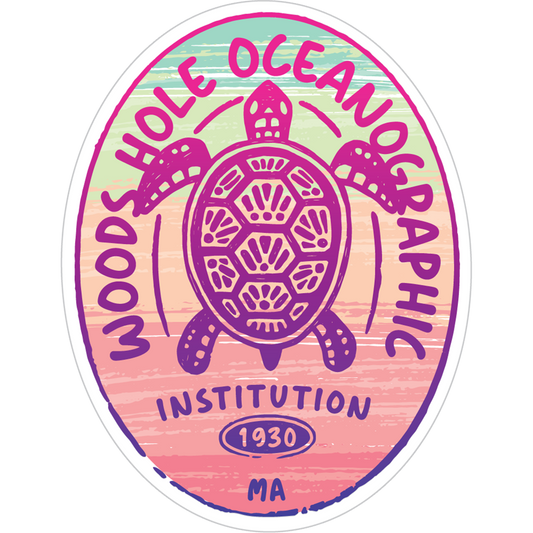 WHOI Sunset Turtle Sticker