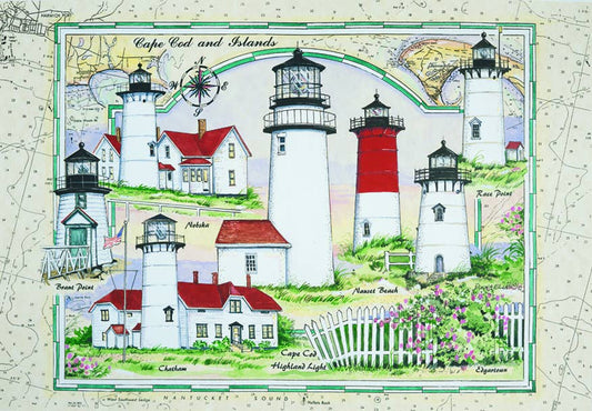 Cape Cod and the Island Lighthouses Puzzle