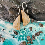 Fossilized Coral Earrings