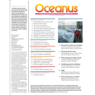 Oceanus Magazine: Finding a New Species/The Hunt for 18 Degree Water