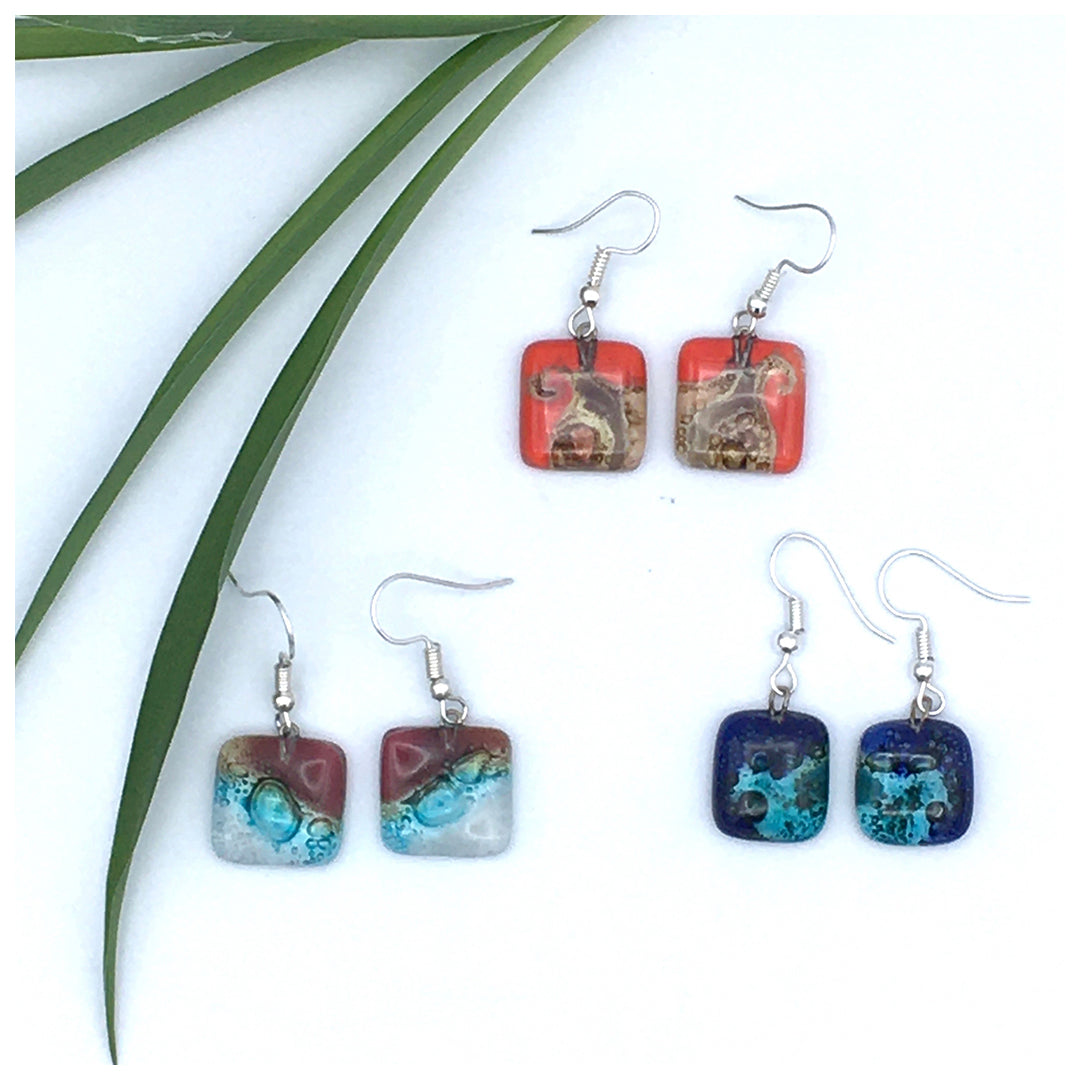 Small Glass Earrings